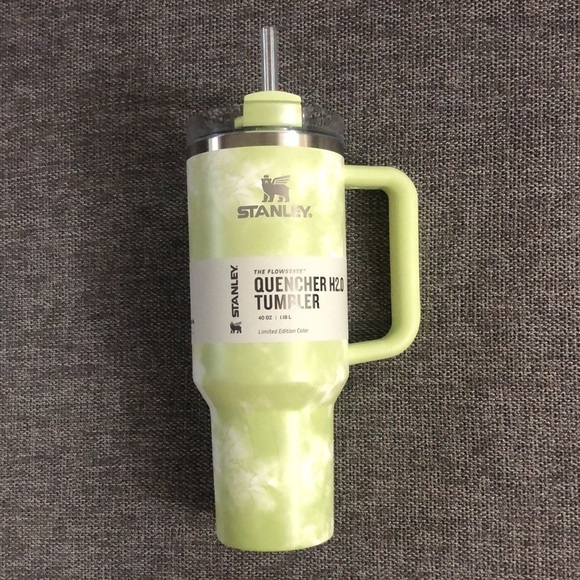 STANLEY 40oz Stainless Steel H2.0 FlowState Quencher Tumbler Citron Tie Dye - Picture 8 of 17
